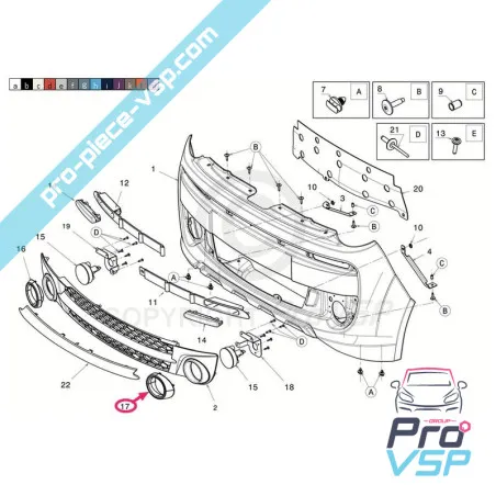 Chrome Entourage des linken Nebels Microcar Dué
