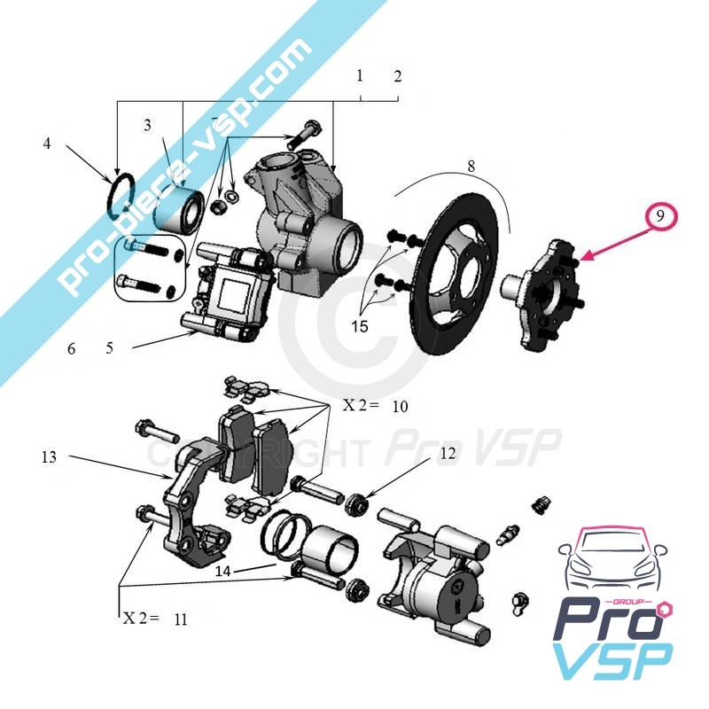 Front wheel hub