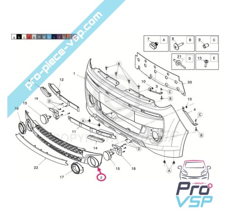 Front bumper grill