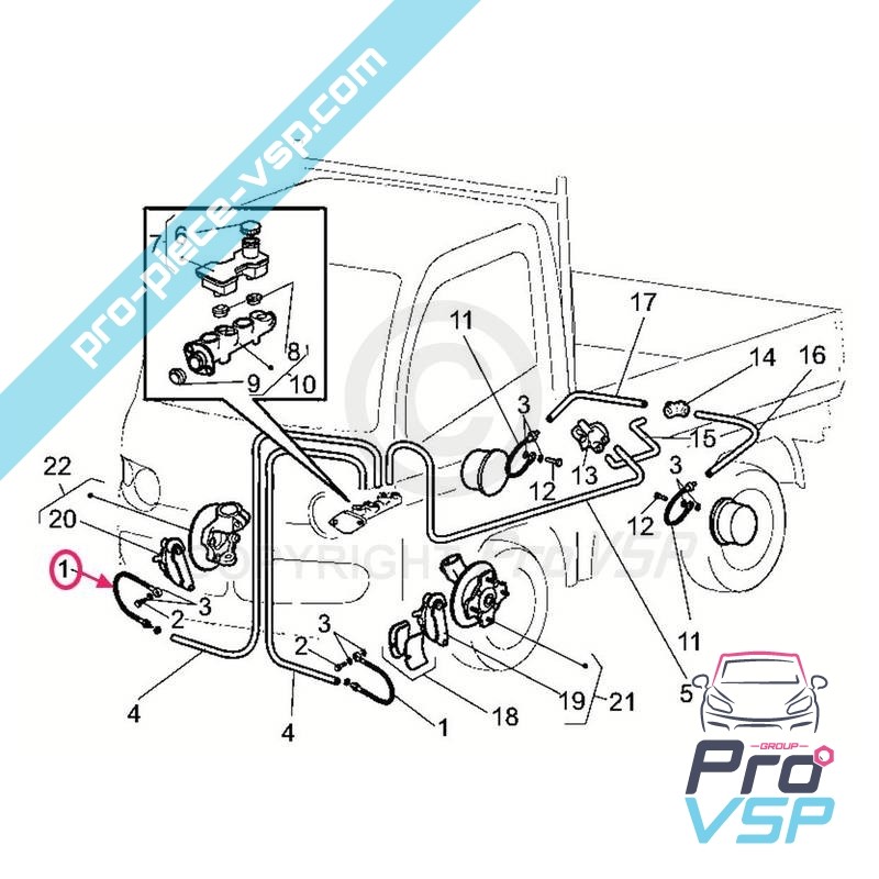 Front brake hose