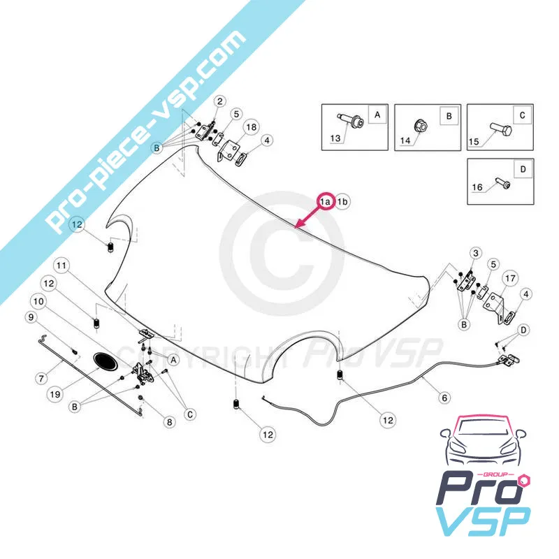Capot pour microcar mgo3 nouvelle dué p85