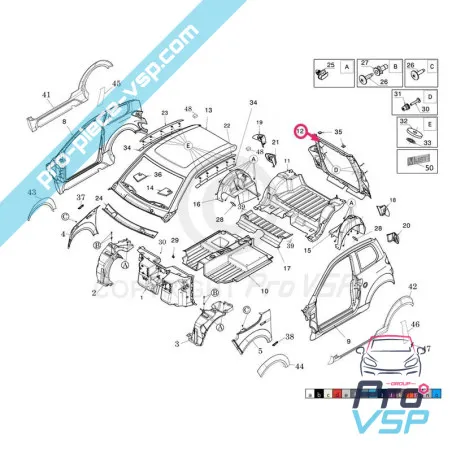 Baia del portellone per Microcar Mgo 3 Mgo 4 Mgo 6