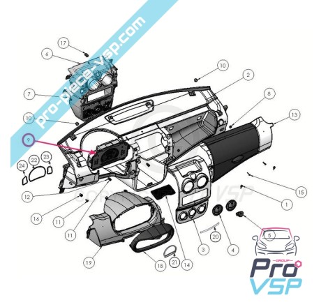 Contador para ligier ixo