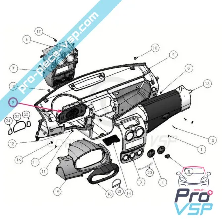 Contador para ligier ixo