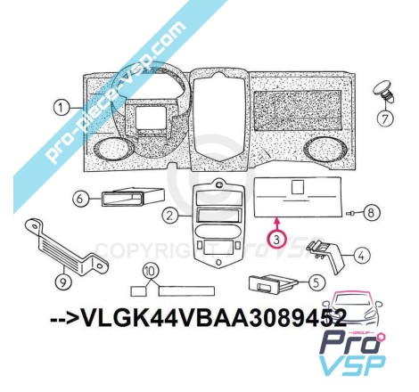 Glove box outside panel