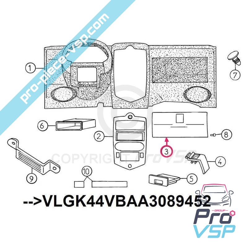 Exterior glove box panel