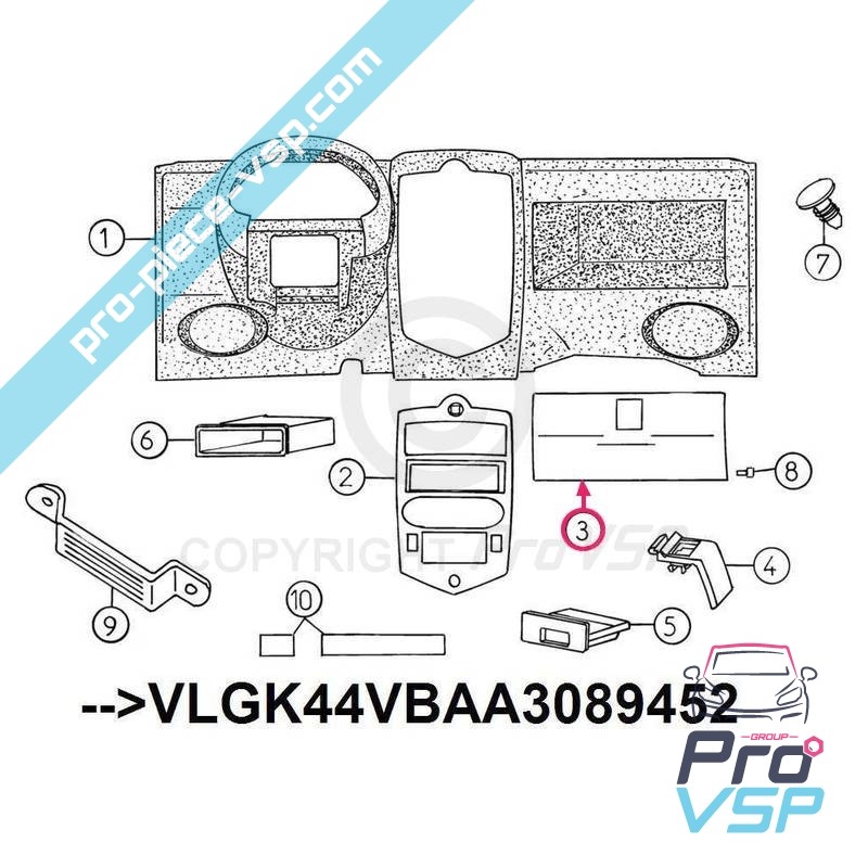 Glove box outside panel