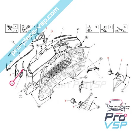 Tapume de cromo sob o farol para ligier js50 js50l Fase 1