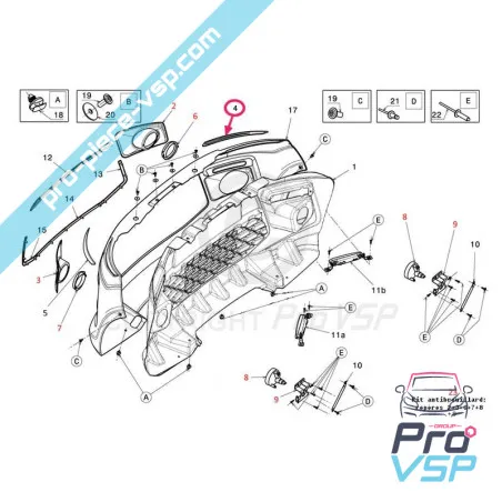 Chrome Siding sub far pentru Ligier js50 js50l Faza 1