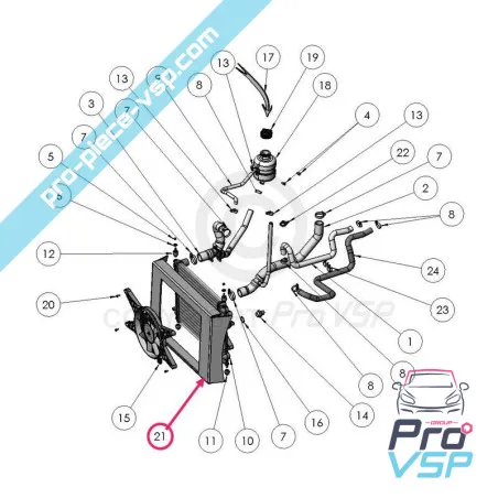 Cache radiator pentru ligier xtoo r S Rs optimax microcar cargo