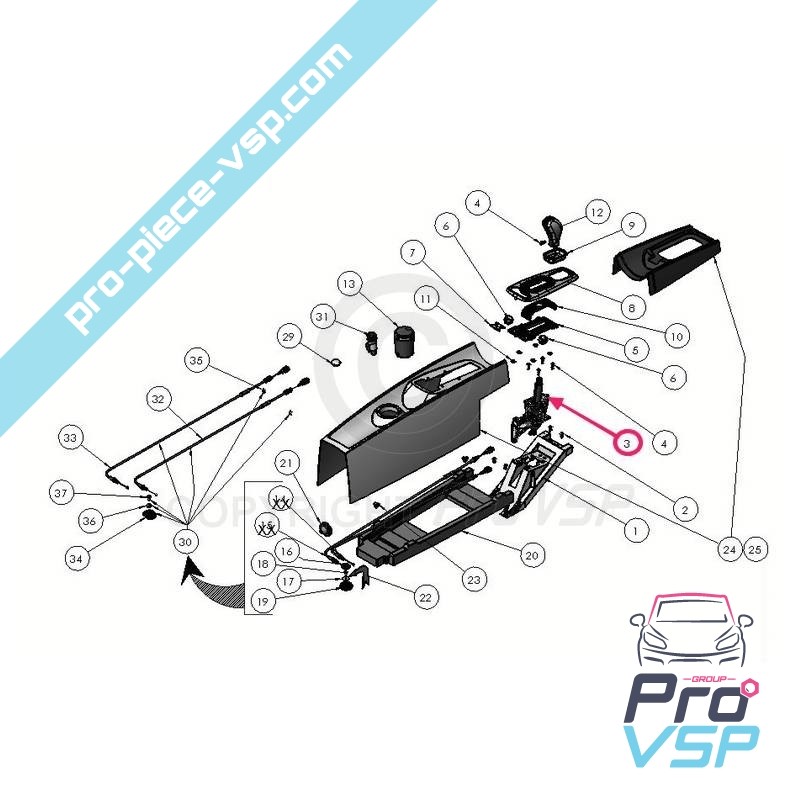 LEVIER DE VITESSE MICROCAR MGO 1-2, M8, F8C, CARGO / LIGIER XTOO 2