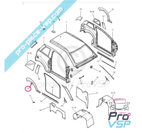 Right rear wing expander