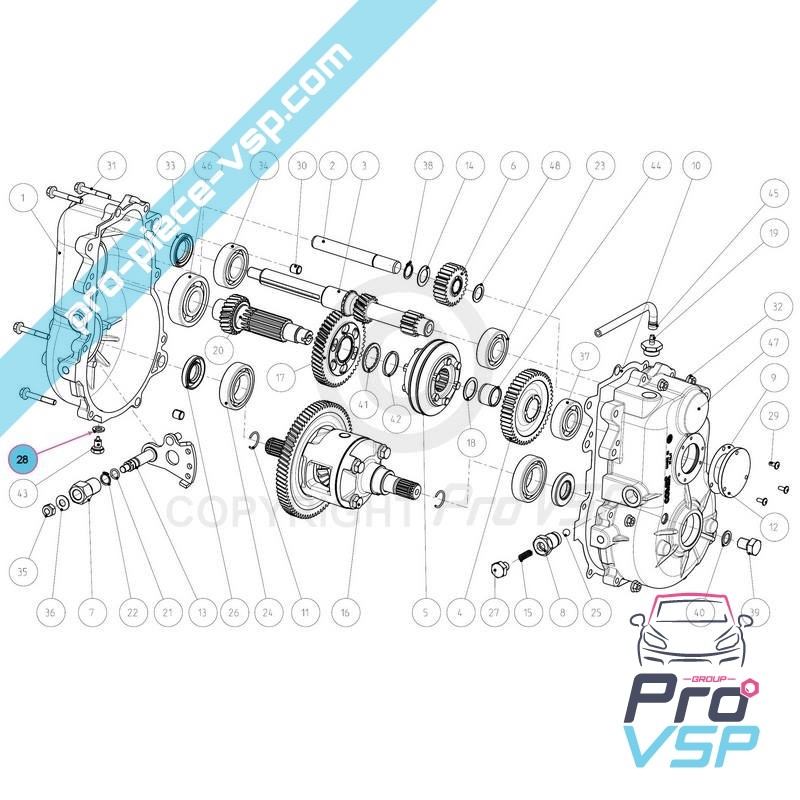 Gearbox drain and fill plug gasket