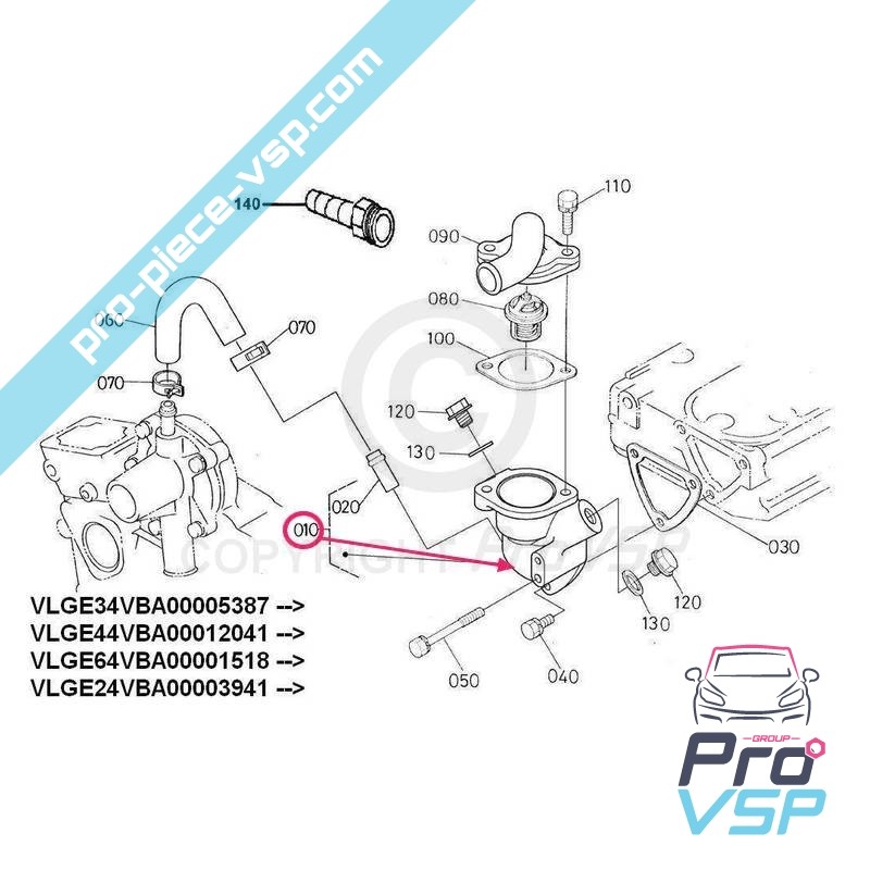 Thermostat flange