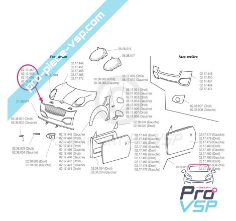 Front bumper (ivory white)