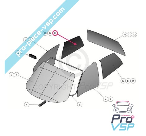 Castelo de vidro Castrode incolor para ligier xtoo 1 2 s devido js42