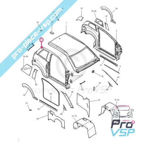 Direito lateral para microcar m8