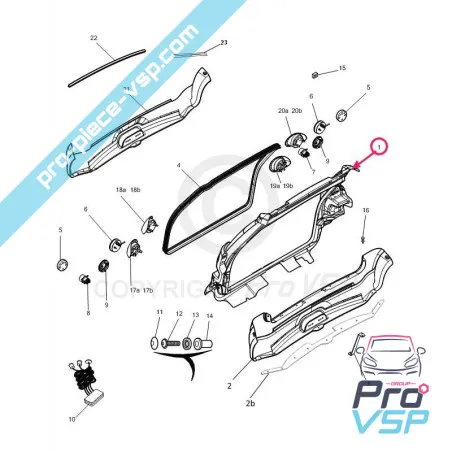 Baía de Hatchback para Microcar m8