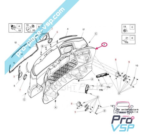 Calandre origine pour ligier js50 js50l élégance