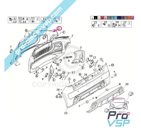 Front-Stoßfängerursprung für Ligier js50 Eleganz