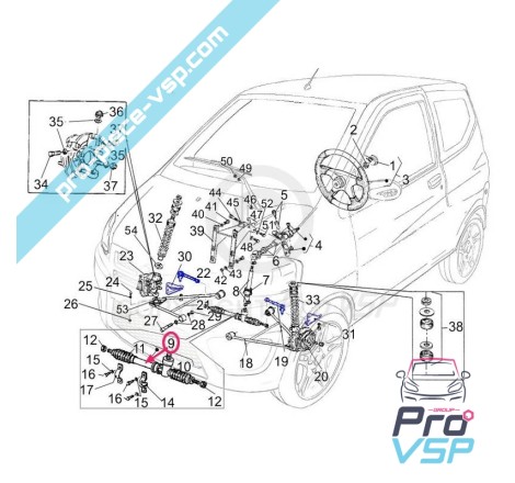 Steering rack