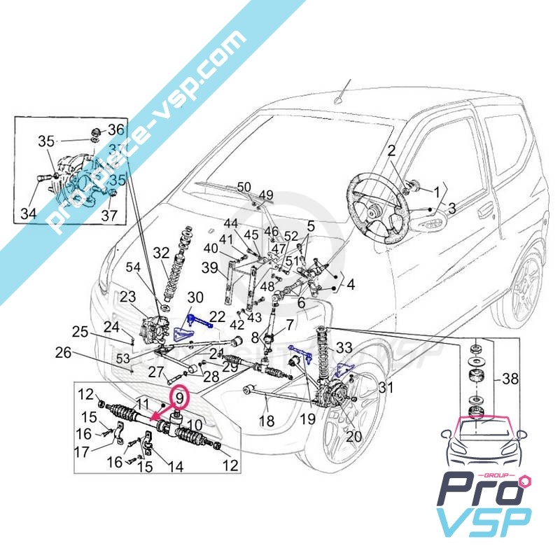Steering rack