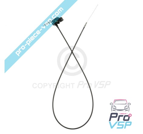 Opening zipper of hood or tailgate