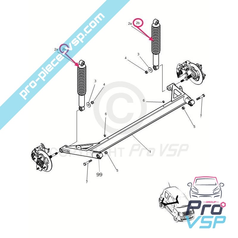 Rear shock absorber