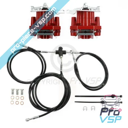 Kit de freno de freno trasero rojo para Microcar Dué Ligier