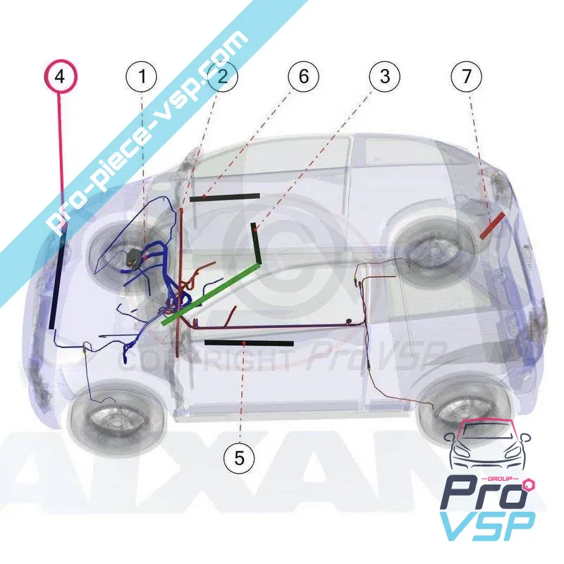 Dimma bunt för aixam Impulsion , Vision , Sensation