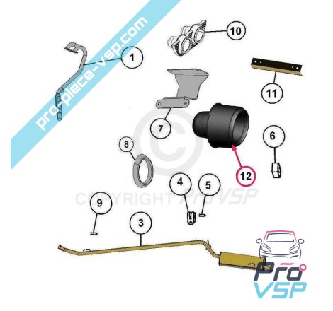 Exhaust output holder