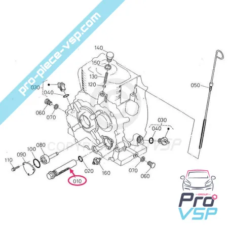 Original engine oil filter kubota OC60-monosyylinteri