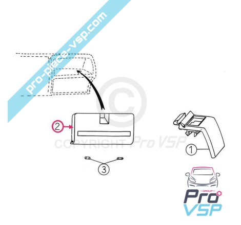 Handschuhkartentür für aixam 400evo 400.4 500.4 500.5
