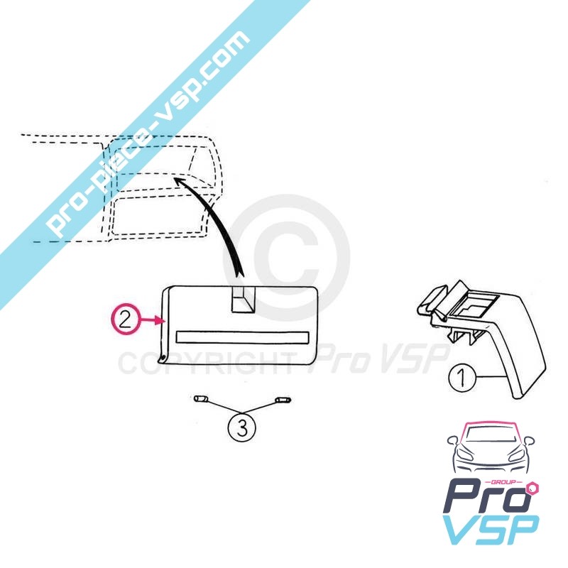 Glove box exterior panel