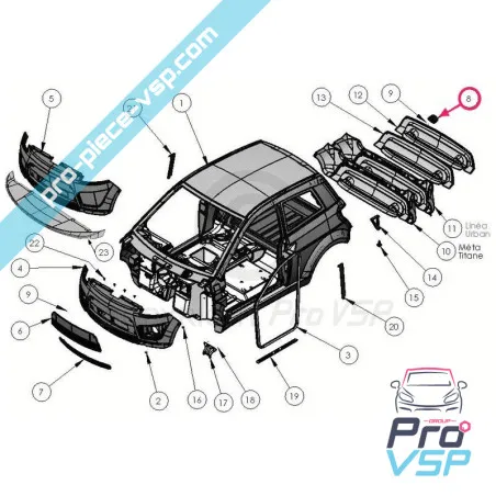 Sortie d'échappement chromée pour ligier ixo js50