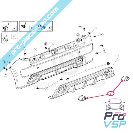 Sortie d'échappement chromée pour ligier ixo js50