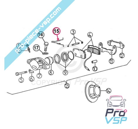 Brake plate spring