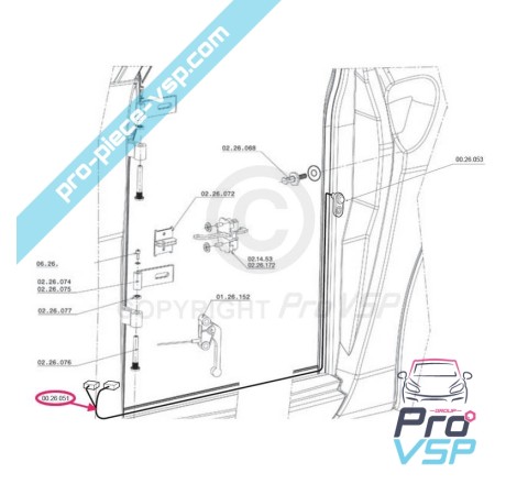 Beam adapter door contactor