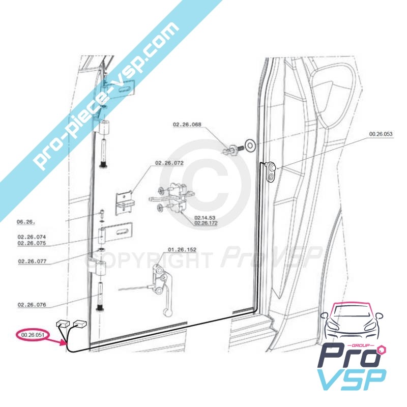 Beam adapter door contactor
