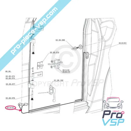 Contator porta do adaptador de feixe para chatenet ch26 ch28 ch30 ch32 ch33 sporteevo