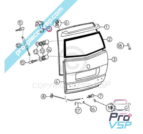 Hatchback hinge