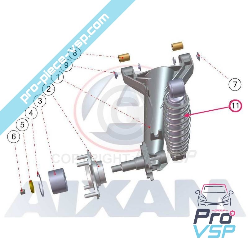 Rear shock absorber