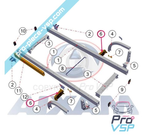 Rear triangle holder