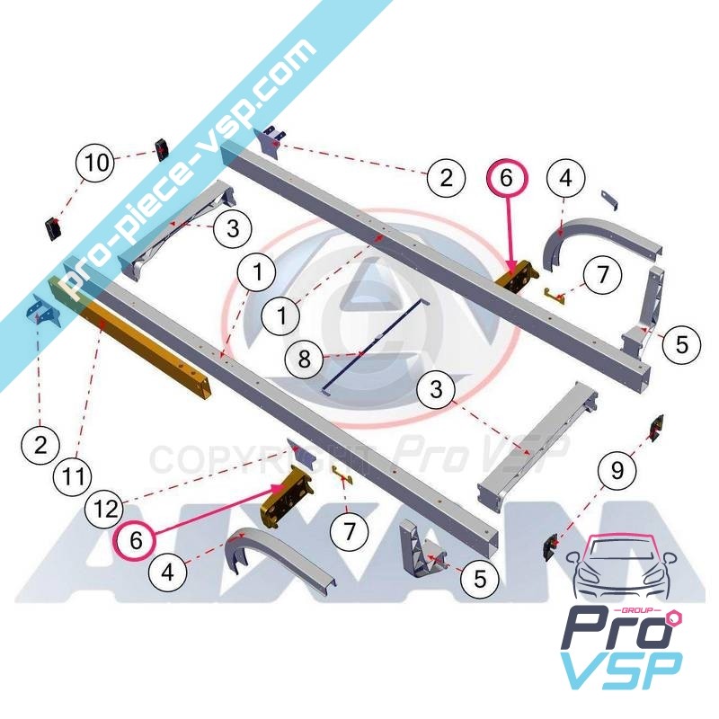 Rear triangle holder