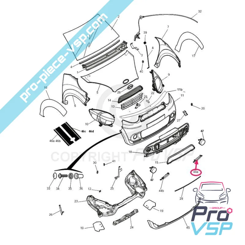 Linkes LED-Tag-Feuer für Mikrocar m8