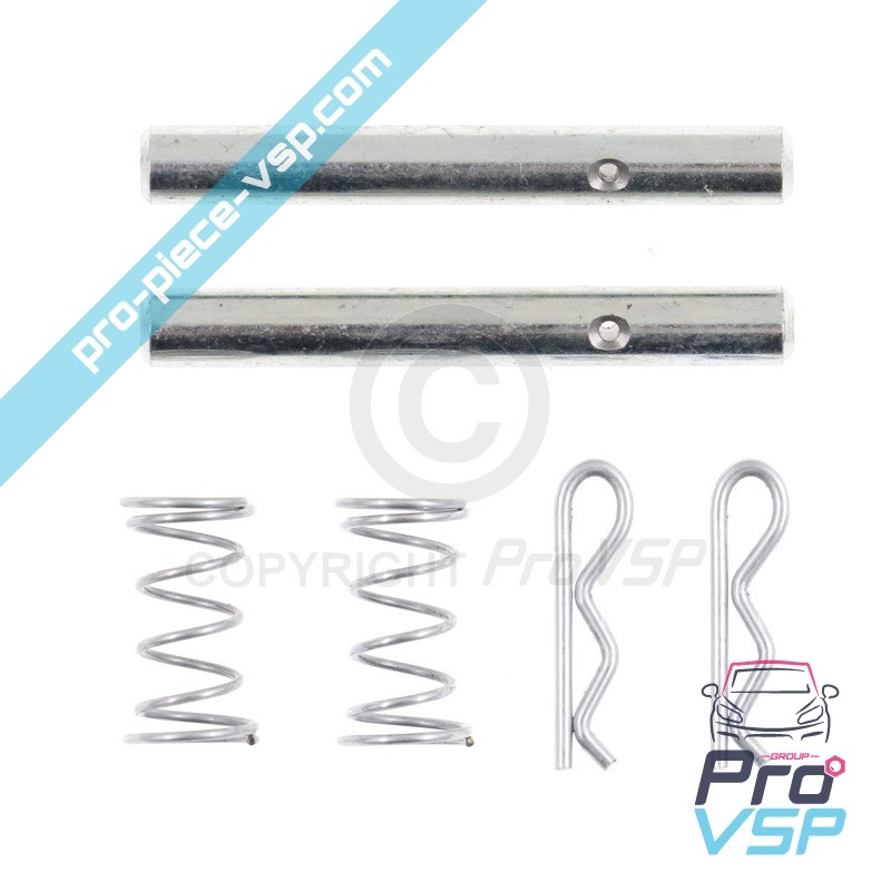 Axis of rear brake pads