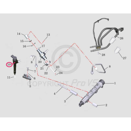 Injecteur pour moteur lombardini DCI