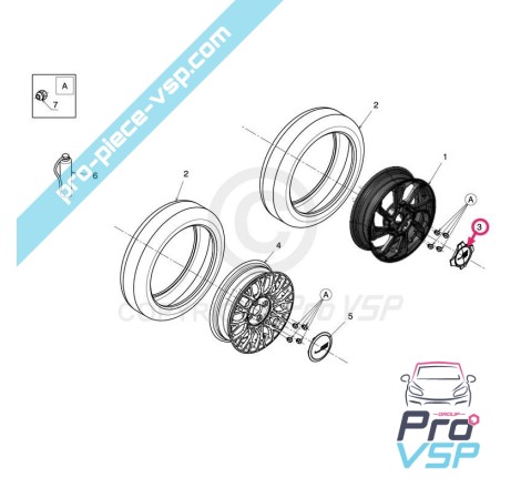 Cache central do aro de alumínio para ligier ixo js50 jsrc