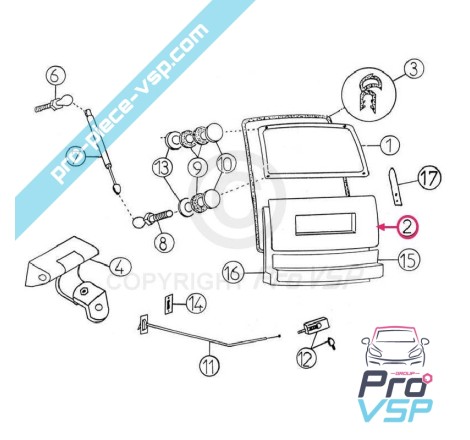 Hatchback fuera del panel