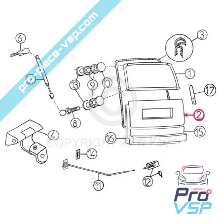 Hatchback fuera del panel